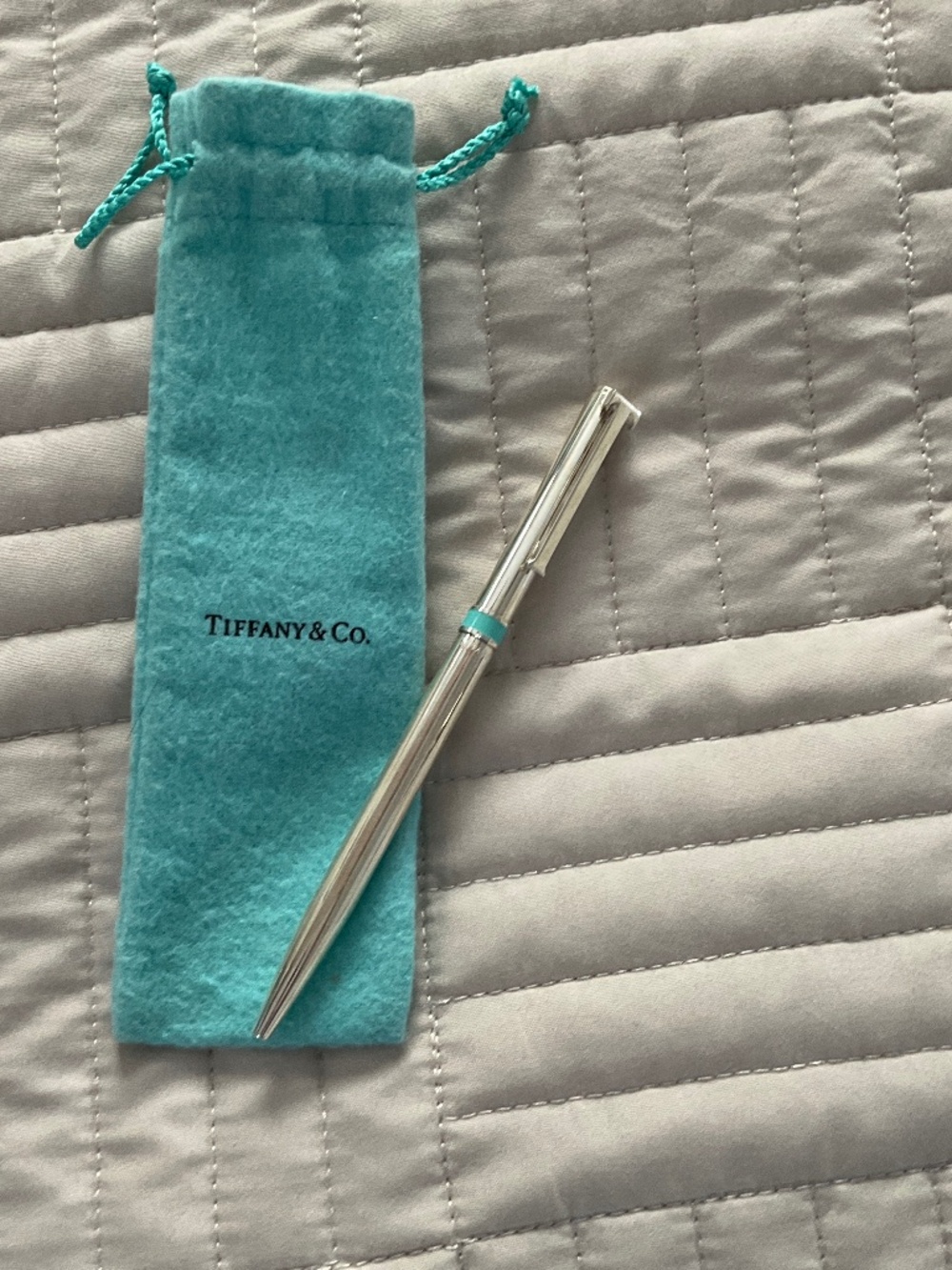 Tiffany & Co Sterling Silver T-Clip Pen